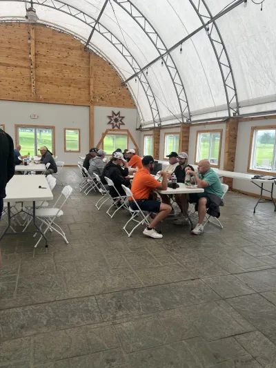 Fellowship in the clubhouse