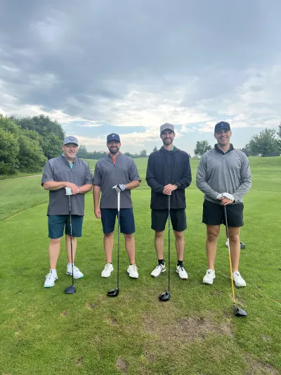 Foursome on the course