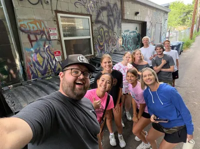 Students and leaders gathered at a ministry site in the Twin Cities
