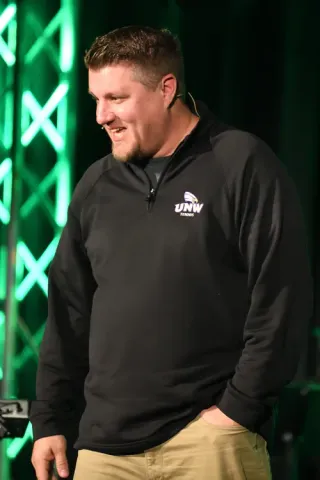Matt coaching at UNW