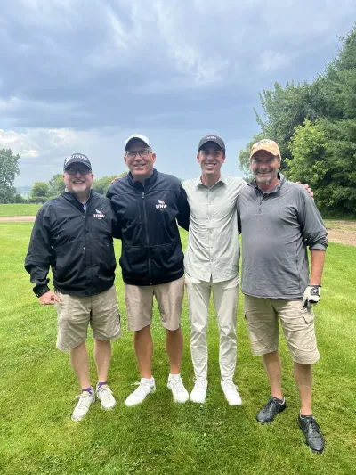 Golfers on the green