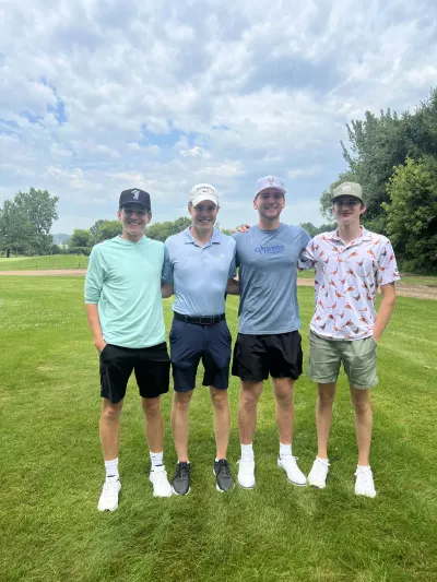 Golfers enjoying the day